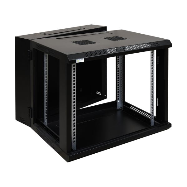 9U rack wall mount with fix tray