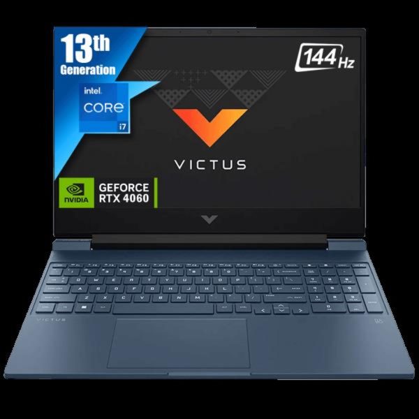HP Victus Gaming Laptop 15-fa1657nr, Ci7 13th 13620H, 16GB Ram, 512GB SSD, RTX 4060 8GB, 15.6 FHD 144Hz, W11, P-Blue