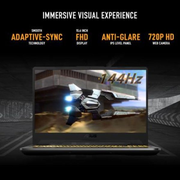 Asus TUF GAMING A15 FA506NCR-WH71, Ryzen 7 7435HS, 8GB RAM, 512GB SSD,15.6inch FHD 144Hz, RTX 3050 4GB, WIN11, Black