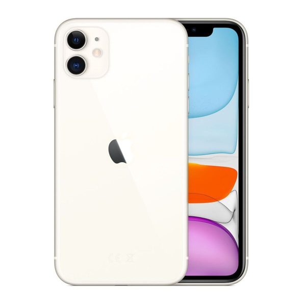 Apple iPhone 11 (white) 128 GB Factory Unlocked PTA Approved (Free Charger and Cover) (Used phone) with 3 months warranty
