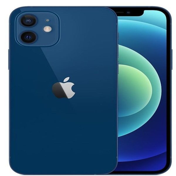 Apple iPhone 12 (Blue) 128 GB Factory Unlocked PTA Approved (Free Charger and Cover) (Used phone) with 3 months warranty