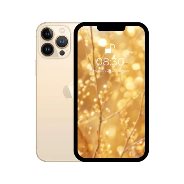 Apple iPhone 13 (Gold) PRO 128 GB Factory Unlocked PTA Approved (Free Charger and Cover) (Used phone) with 3 months warranty