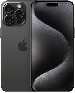 Apple iPhone 15 PRO MAX (Black) 256 GB Factory Unlocked PTA Approved (Free Charger and Cover) (Used phone) with 3 months warranty